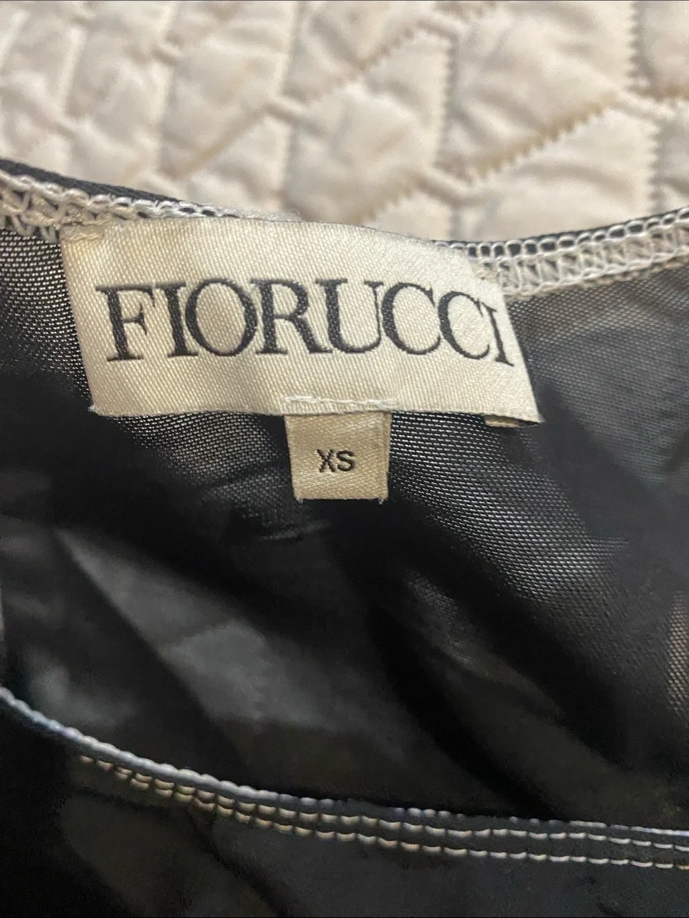 Fiorucci Black Logo Elastic Racerback Sports Bra